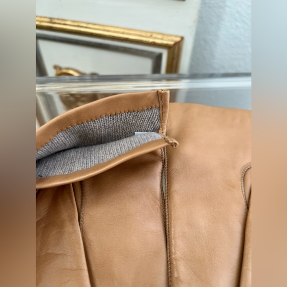 Italian leather touchscreen gloves - Picture 5 of 8